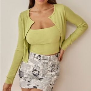 Reformation Jeans Ruby Cardigan Set